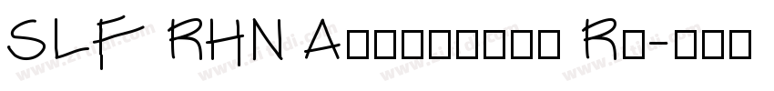 SLF RHN Architect Re字体转换